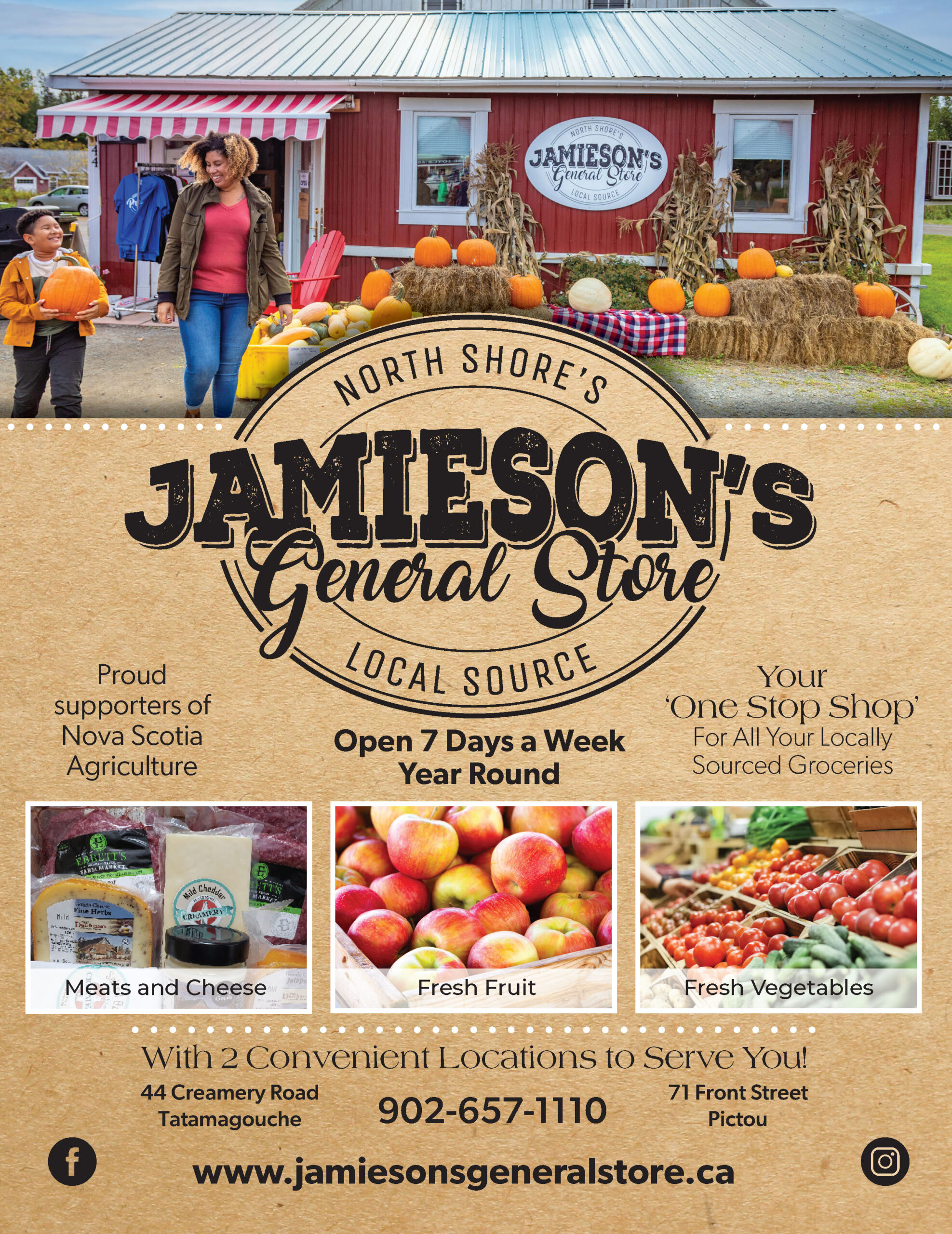 Jamieson's General Store, Pictou, Nova Scotia and Tatamagouche, Nova Scotia