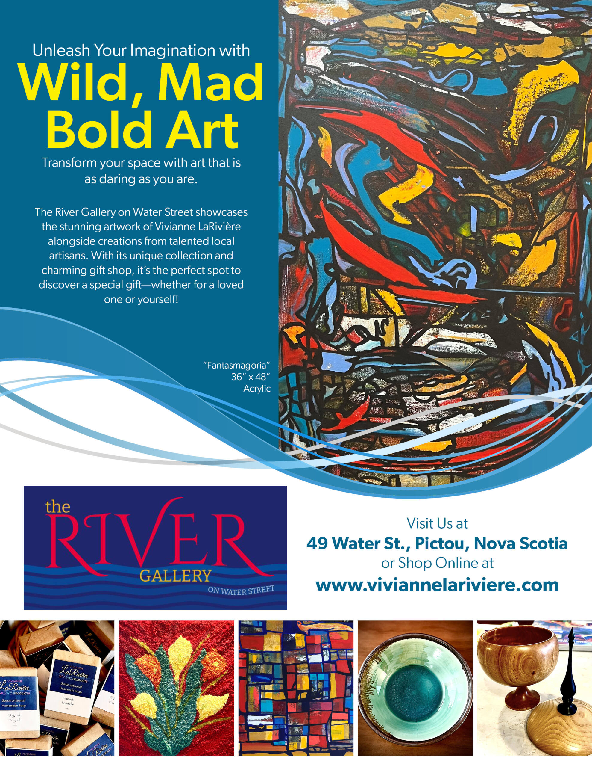 River Gallery on Water Street, Pictou, Nova Scotia