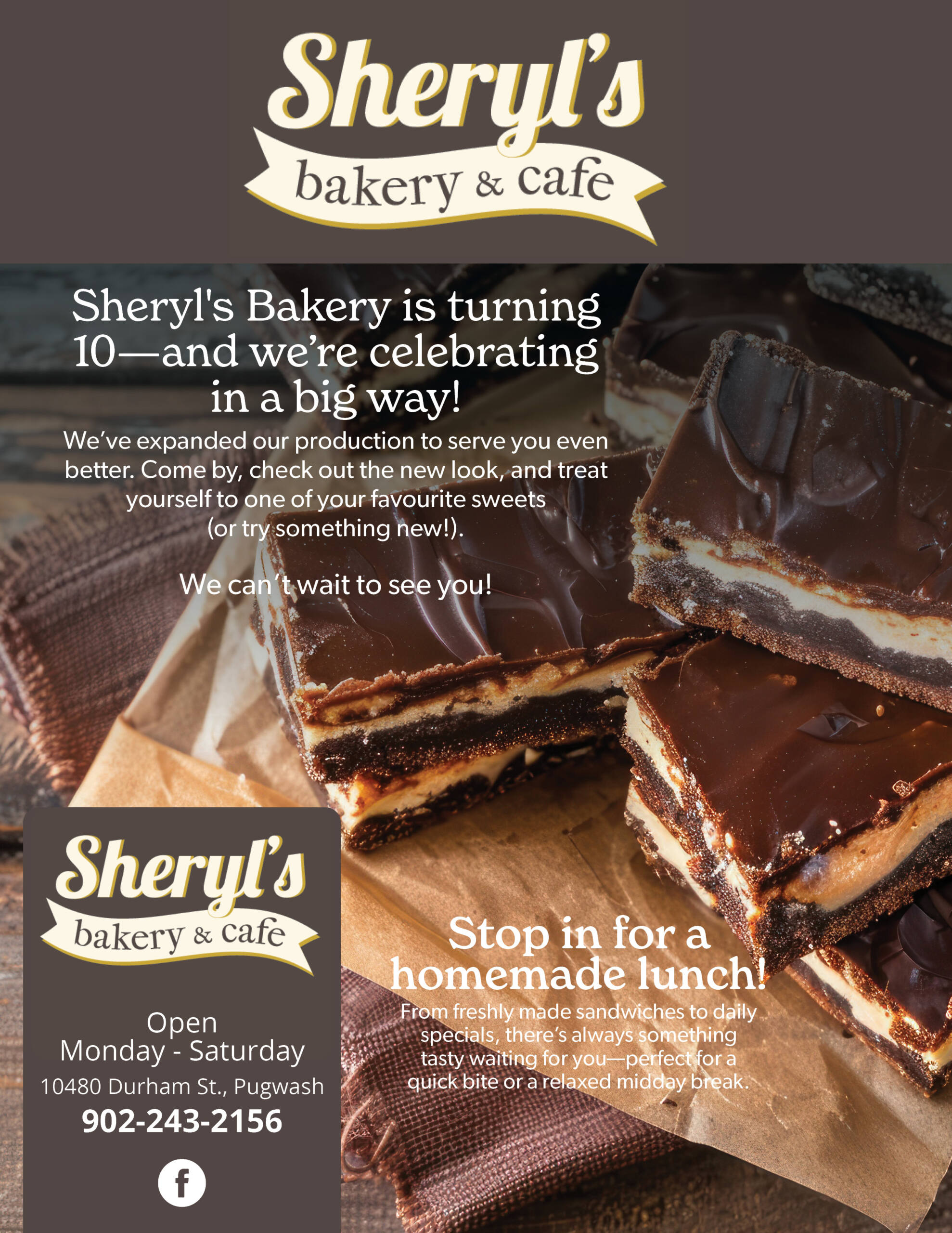 Sheryl's Bakery in Pugwash, Nova Scotia