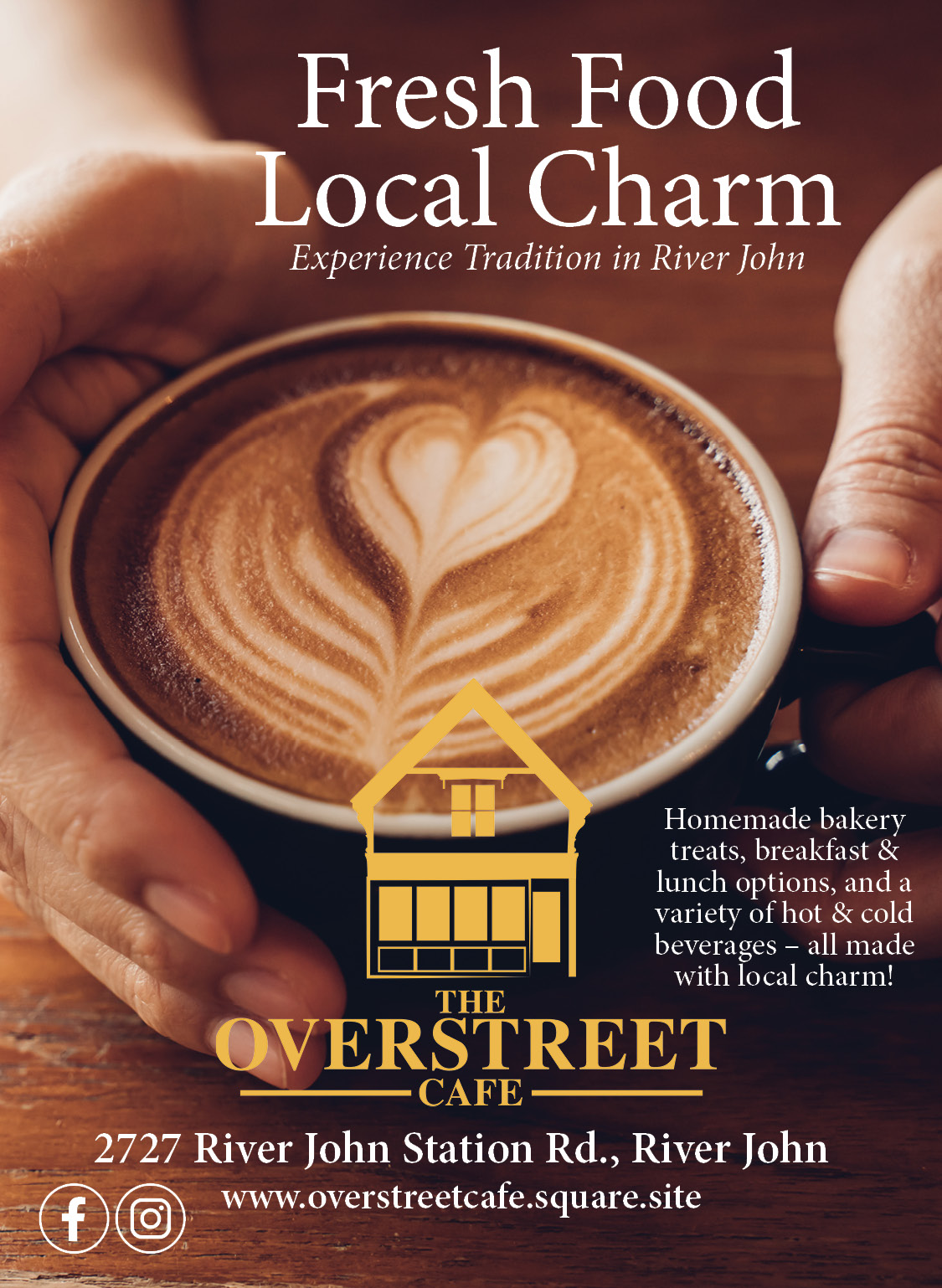 the Overstreet cafe in River John, Nova Scotia